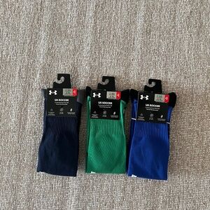 COPY - Under Armour unisex 3 pairs UA Soccer cushioned over the calf socks